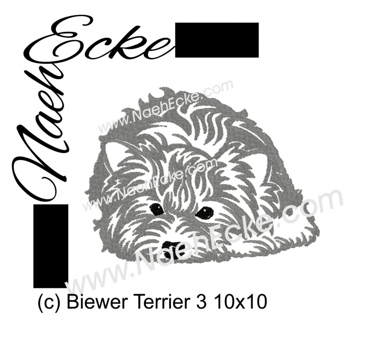 Embroidery Biewer Terrier Nr. 3 4x4