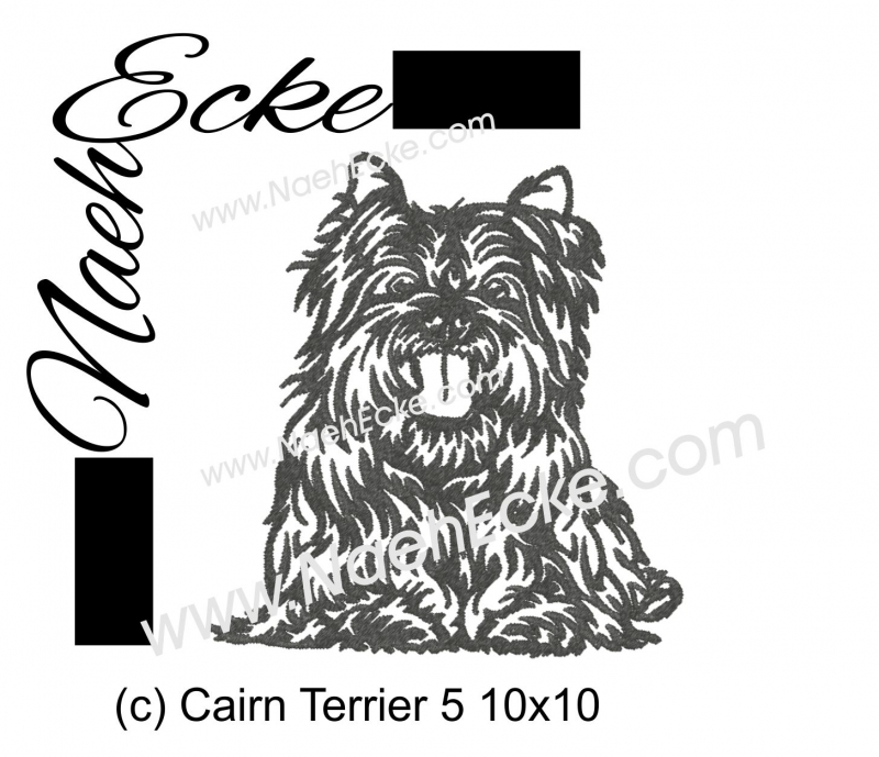 Embroidery Cairn Terrier 5 4x4