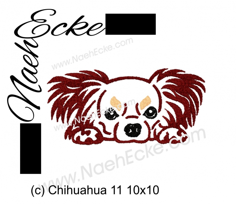 Stickdatei Chihuahua Nr. 11 10x10