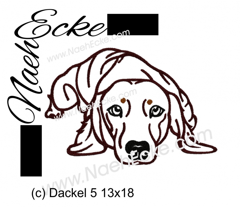 Stickdatei Dackel Nr. 05 13x18