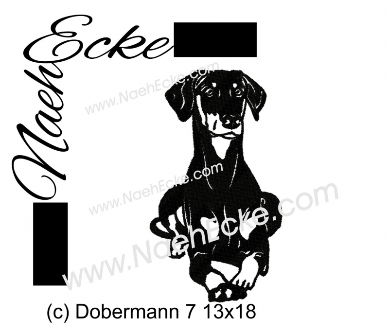 Stickdatei Dobermann Nr. 7 13x18