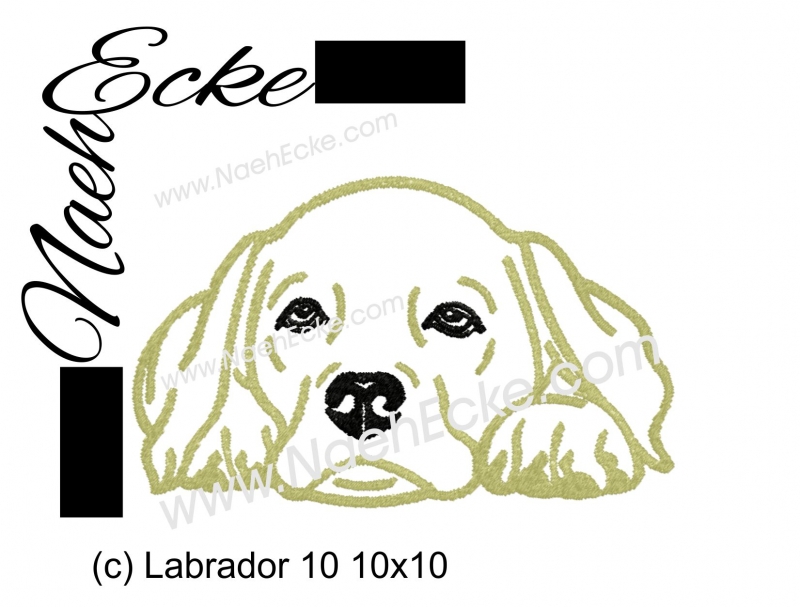 Stickdatei Labrador Nr. 10 10x10