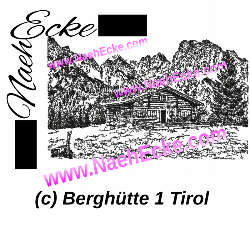 - Berghütte 1 Tirol / Österreich 20x30 Scrib-Art