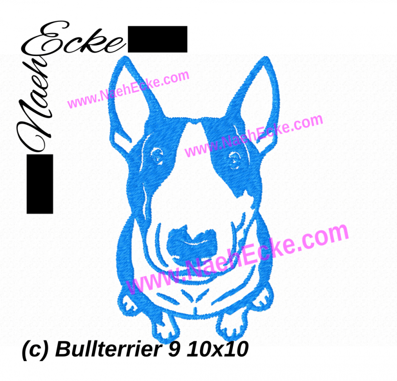 Stickdatei Bullterrier 9 10x10