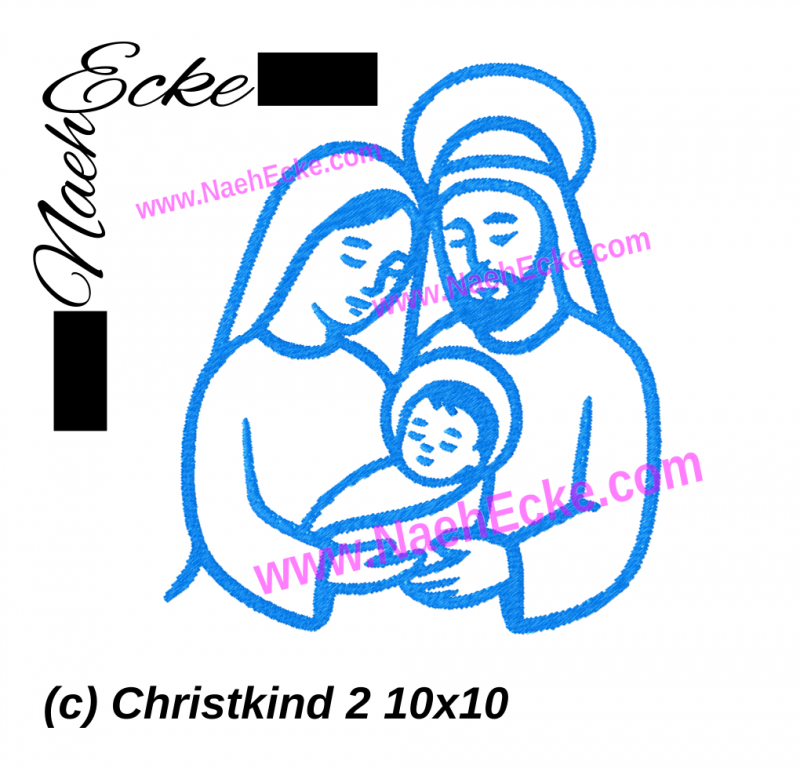 Stickdatei Christkind 2 10x10