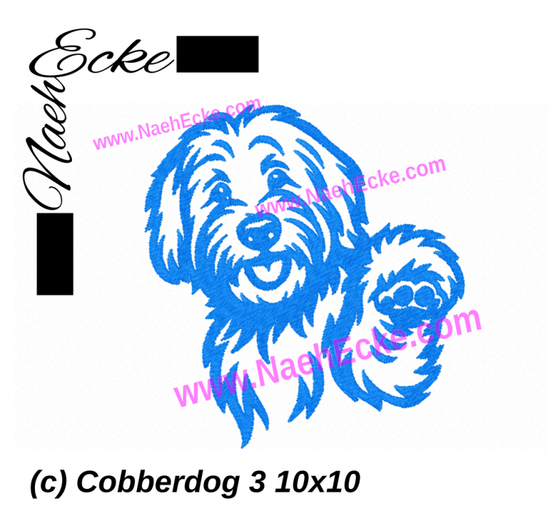 Stickdatei Cobberdog 3 10x10