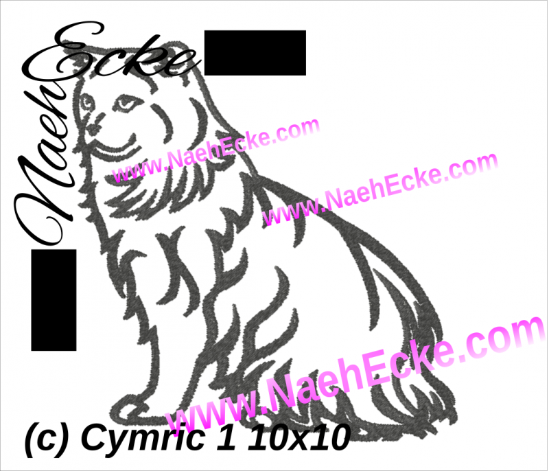 Stickdatei Cymric 1 10x10
