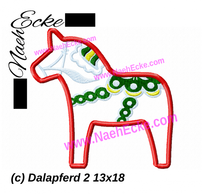Stickdatei Dala Pferd 2 13x18 / 14x20