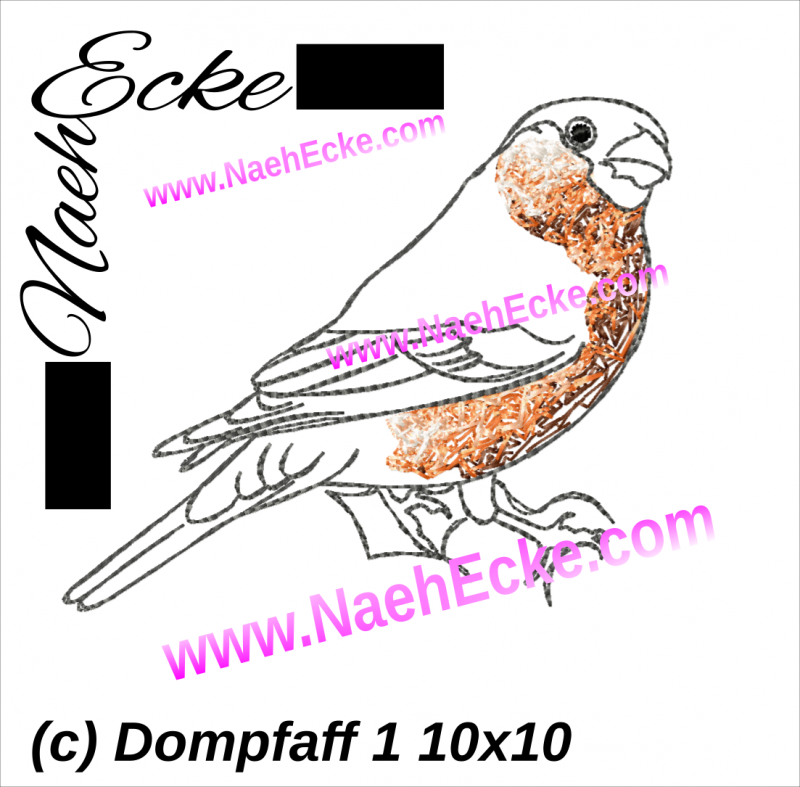 Embroidery Dompfaff 1 4x4