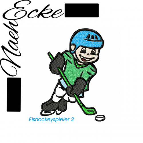 Stickdatei Eishockey 2 13x18