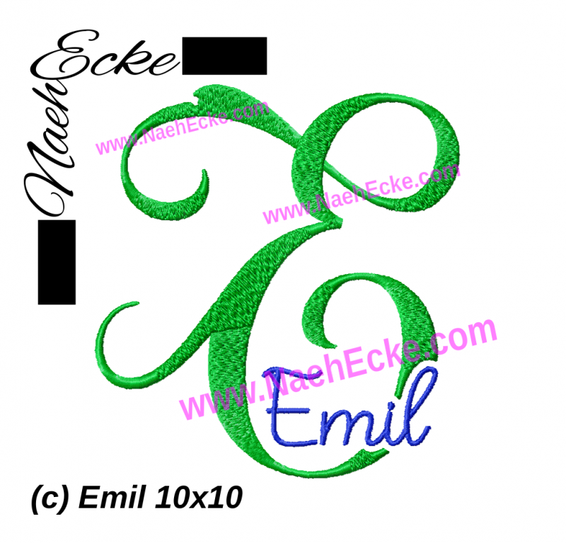 Stickdatei Emil 10x10
