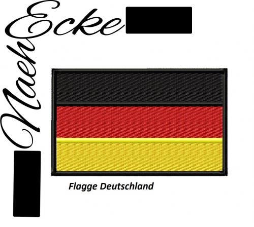 Stickdatei Flagge Deutschland 9x6 cm 