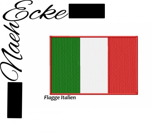 Stickdatei Flagge Italien 9x6 cm