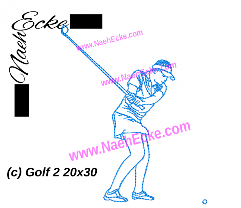 Stickdatei Golf 2 20x30 / 18x30 / 20x20 / 20x28