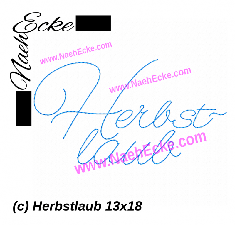 Stickdatei Herbstlaub 1 13x18 / 14x20