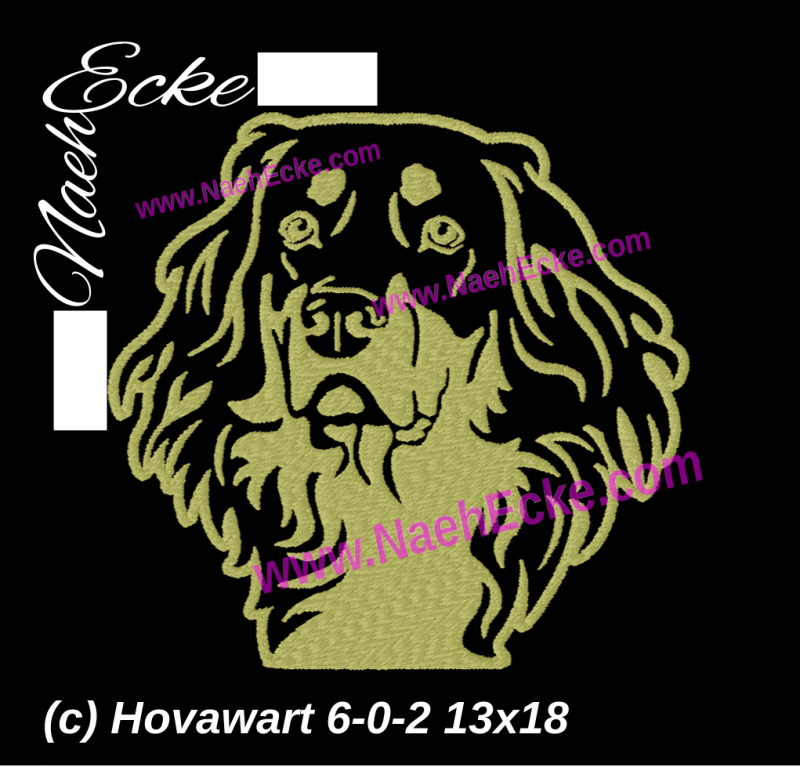 Embroidery Hovawart Nr. 6-0-2 5x7