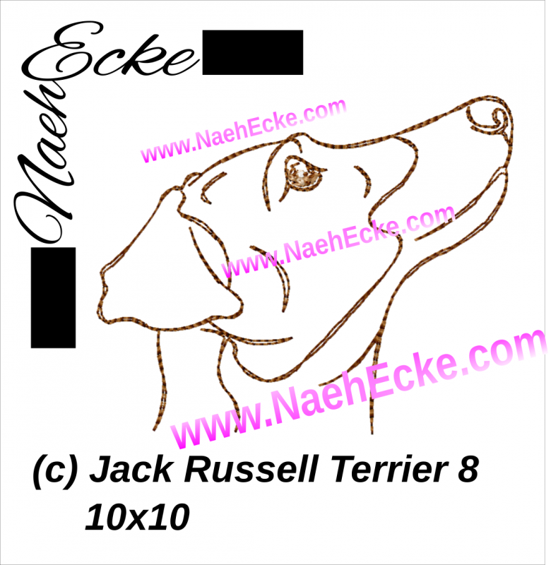 Stickdatei Jack Russell Terrier 8 10x10