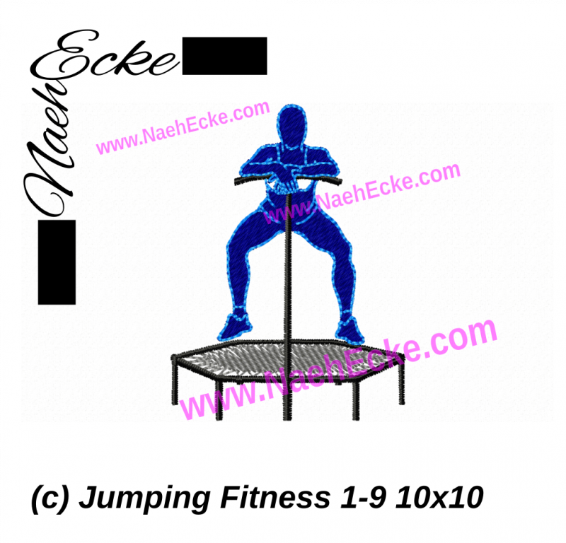 Stickdatei Fitness Jumping 1-9 10x10