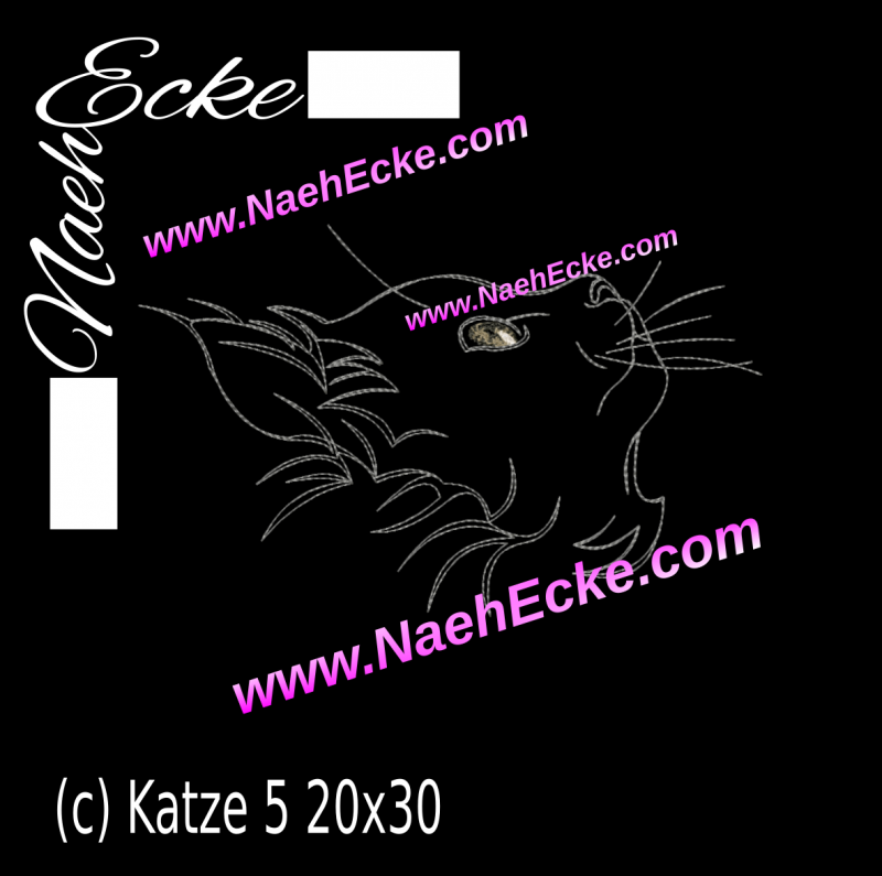 embroidery Cat 5 11.81 x 7.87