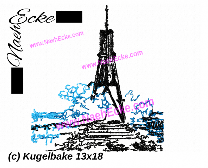 Stickdatei Seezeichen Kugelbake 13x18 / 14x20 Scrib-Art