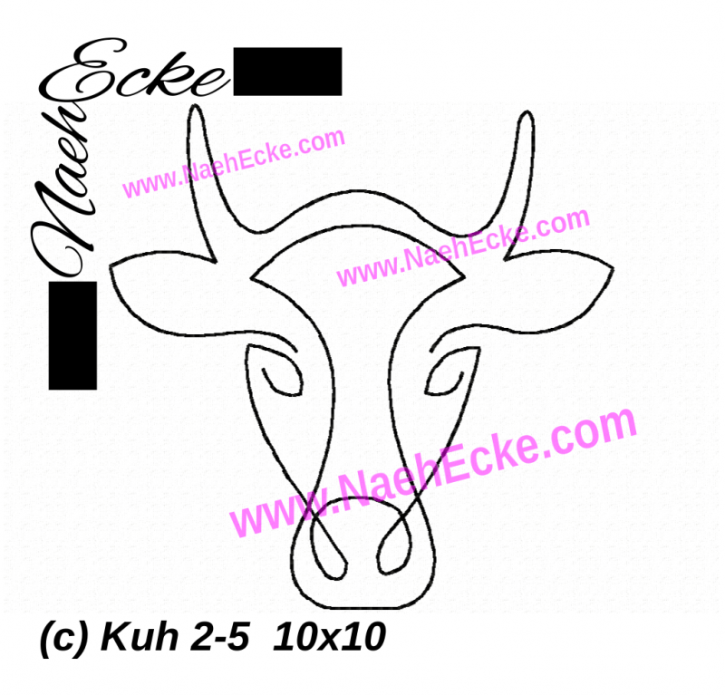 Embroidery Cow  2-5 / Brown Swiss 4x4