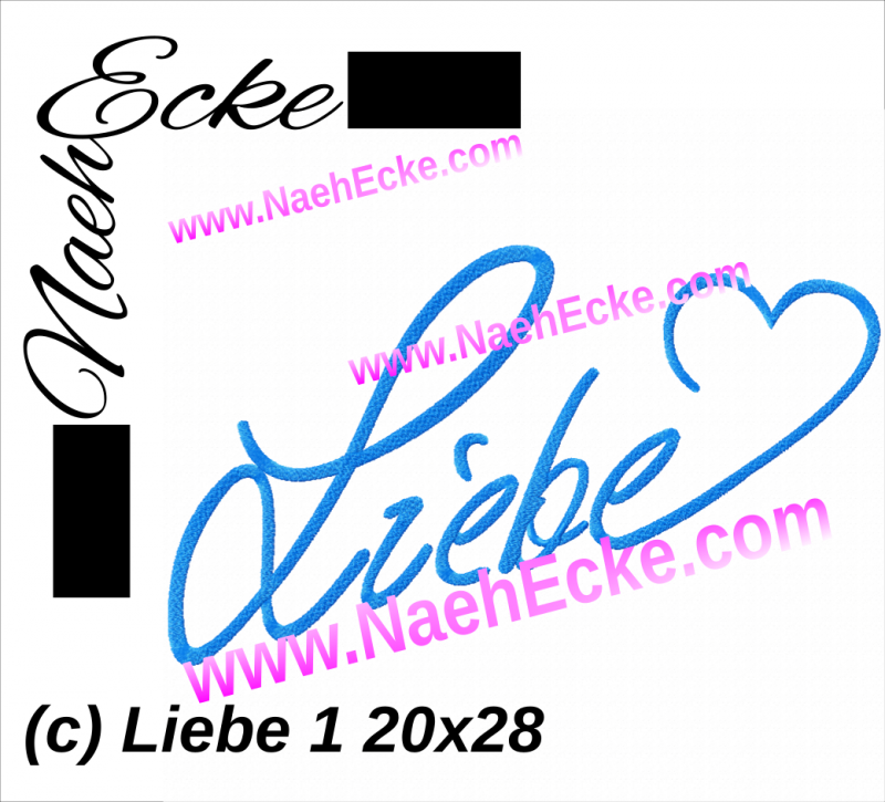 Embroidery Liebe 11.02 x 7.87