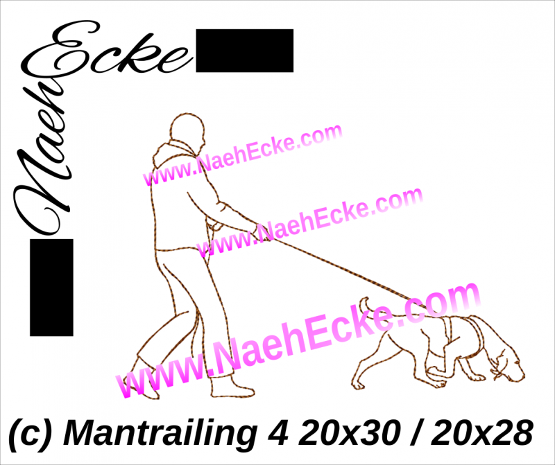 Stickdatei Mantrailing 4 20x30