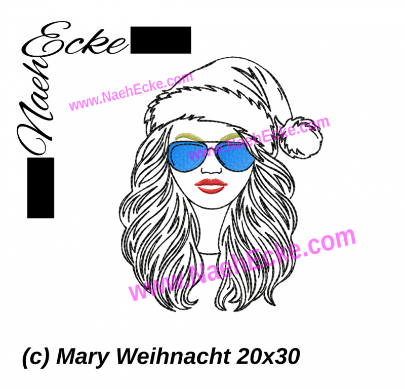 Stickdatei Mary Weihnacht 20x30 / 20x20 / 20x28