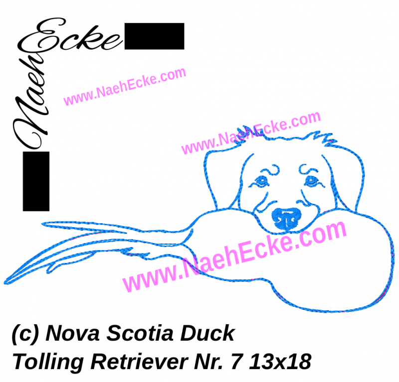Embroidery Nova Scotia Duck Tolling Retriever Nr. 7 5x7