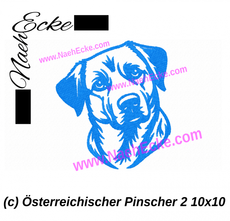 Stickdatei Österreichischer Pinscher 2 10x10