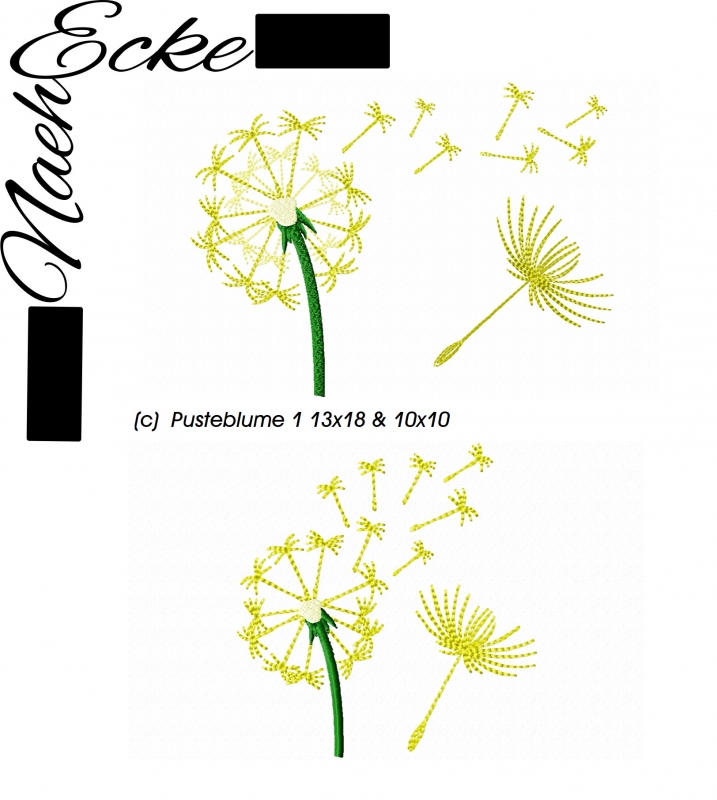Embroidery File dandelion 4x4 / 5x7