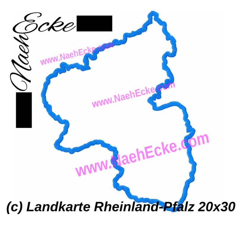 Card rhineland-palatinate 11.81x7.87