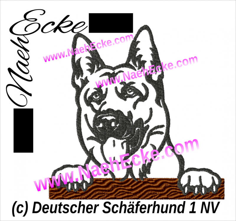 Stickdatei Schäferhund Nr. 1 13x18