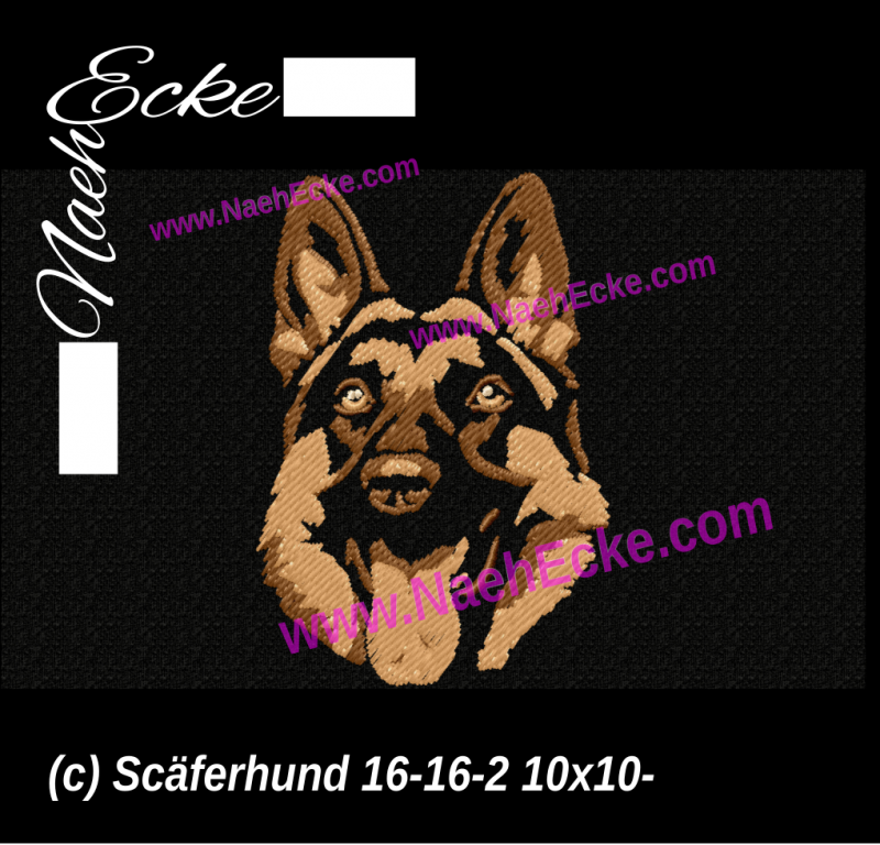 Stickdatei Schäferhund 16-16-1