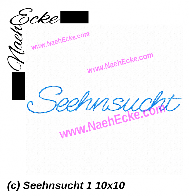 Stickdatei Seehnsucht 1 10x10