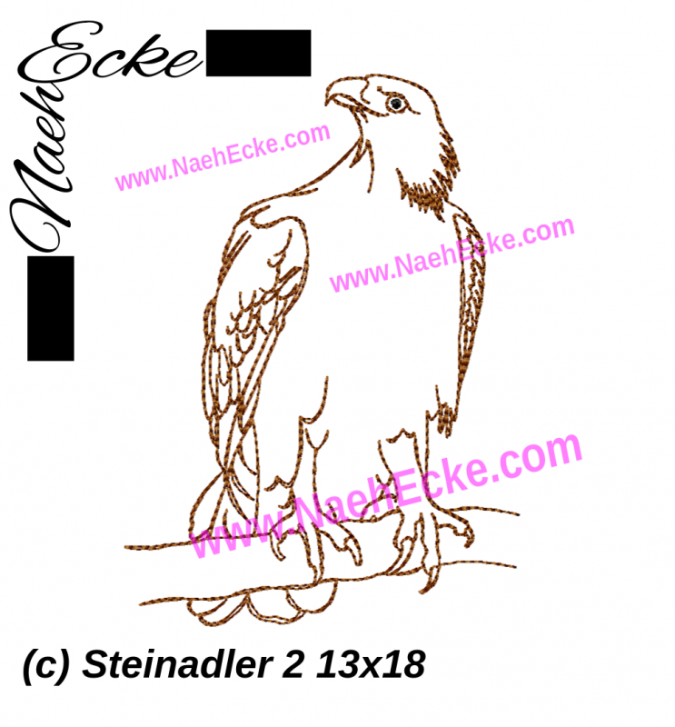 Stickdatei Steinadler 2 13x18 / 14x20