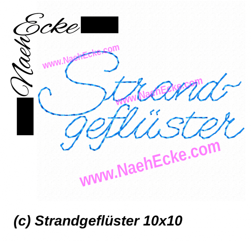 Stickdatei Strandgeflüster 1 10x10