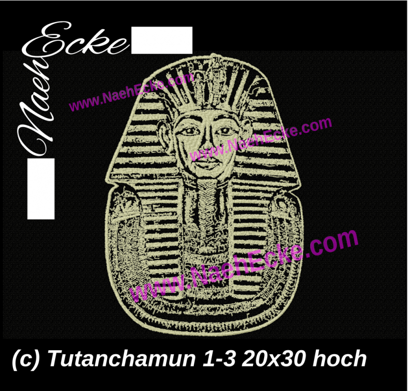 Stickdatei Tutanchamun 1-3 20x30 / 20x28 Scrib-Art hoch