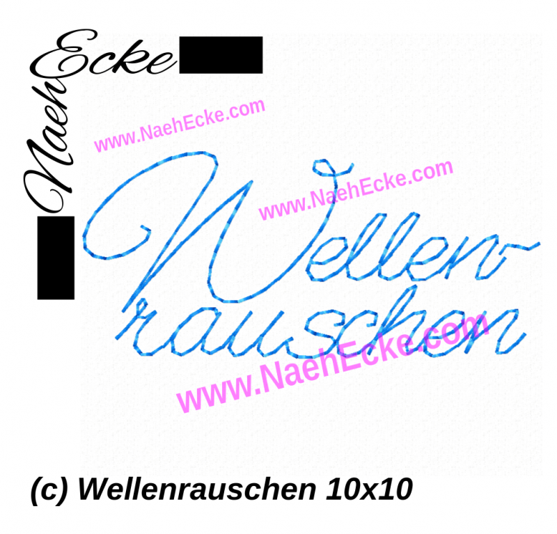 Embroidery Wellenrauschen 1 4x4