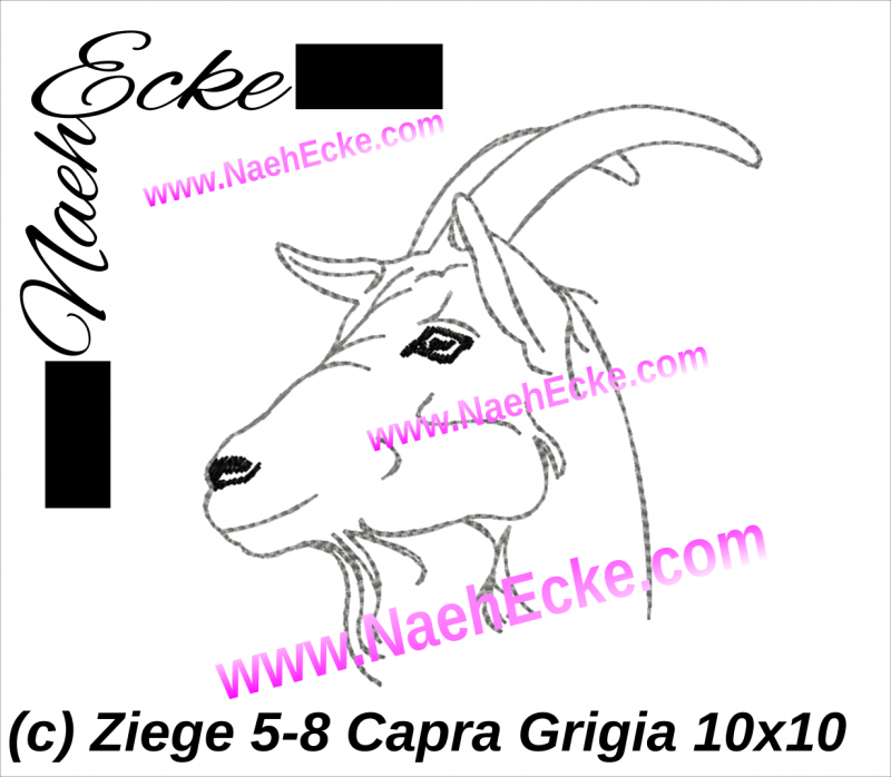 Embroidery Goat 5 4x4
