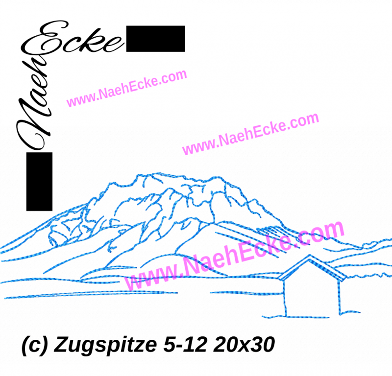 Stickdatei Zugspitze 5-12 20x30