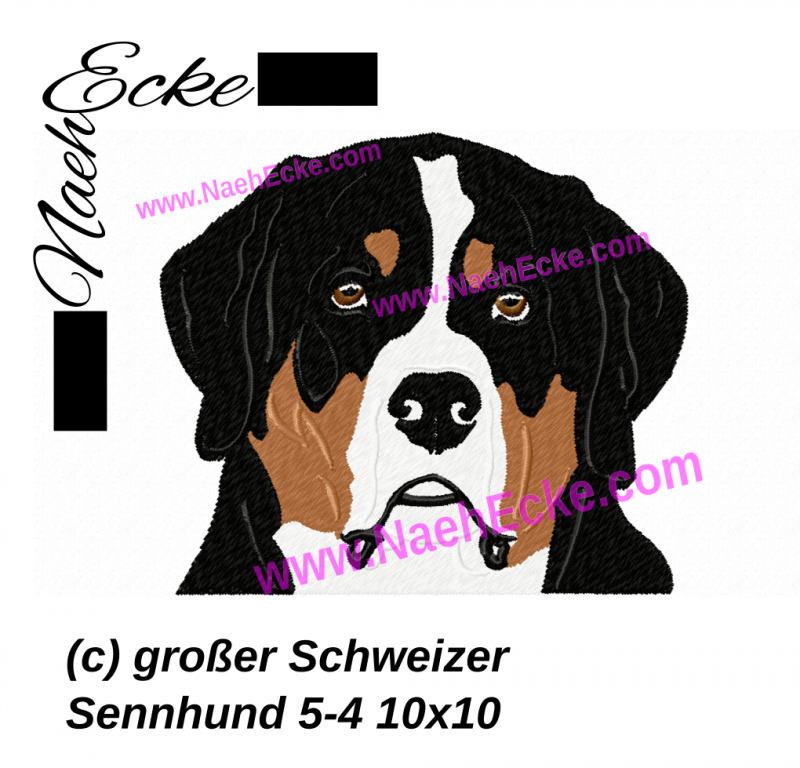 Stickdatei Großer Schweizer Sennenhund 5-4 10x10