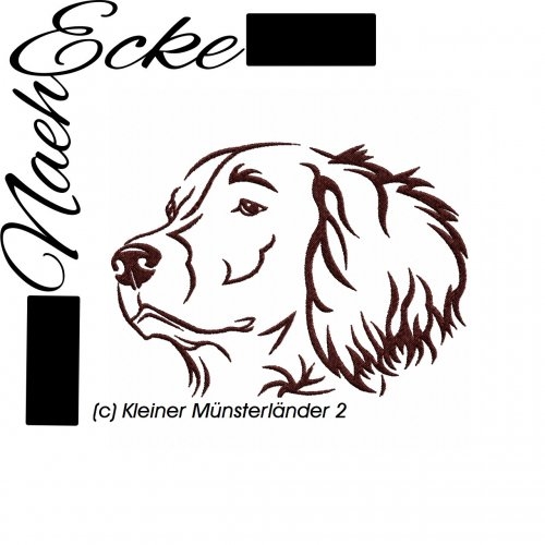 Stickdatei kleiner Münsterländer Nr. 2 20x30 