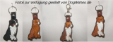 Embroidery Australian Shepherd 6 ITH Keychain 