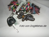 Embroidery Dog Frisbee 4 ITH Keychain 