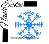 Stickdatei Schutzsymbol veldismagn Island 10x10