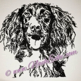 Embroidery greate Munsterlander 2Scrib-Art 5x7