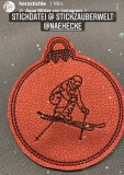 Stickdatei Skifahrer / Ski 1 Mini-Datei 10x10