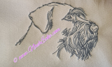 Embroidery giant schnauzer 6 5x7
