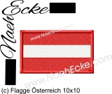 Stickdatei Flagge Österreich 9x6 cm